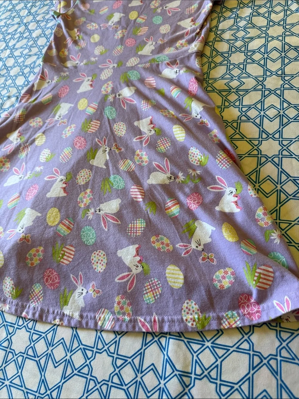The Children’s Place Lavender Easter Bunny & Egg Spring Dress - Picture 10 of 11